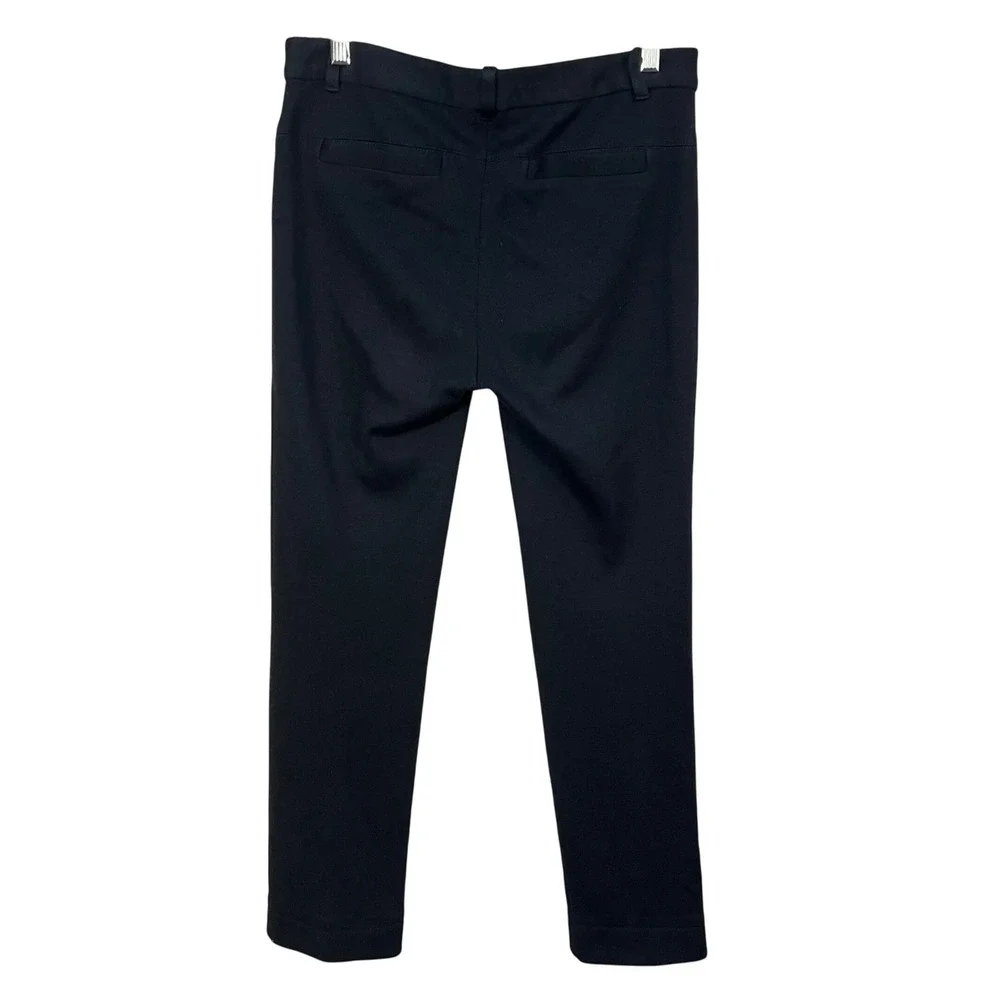 Tory Burch Black‎ Wool Blend Straight Leg Trouser Pants Women's Size 6